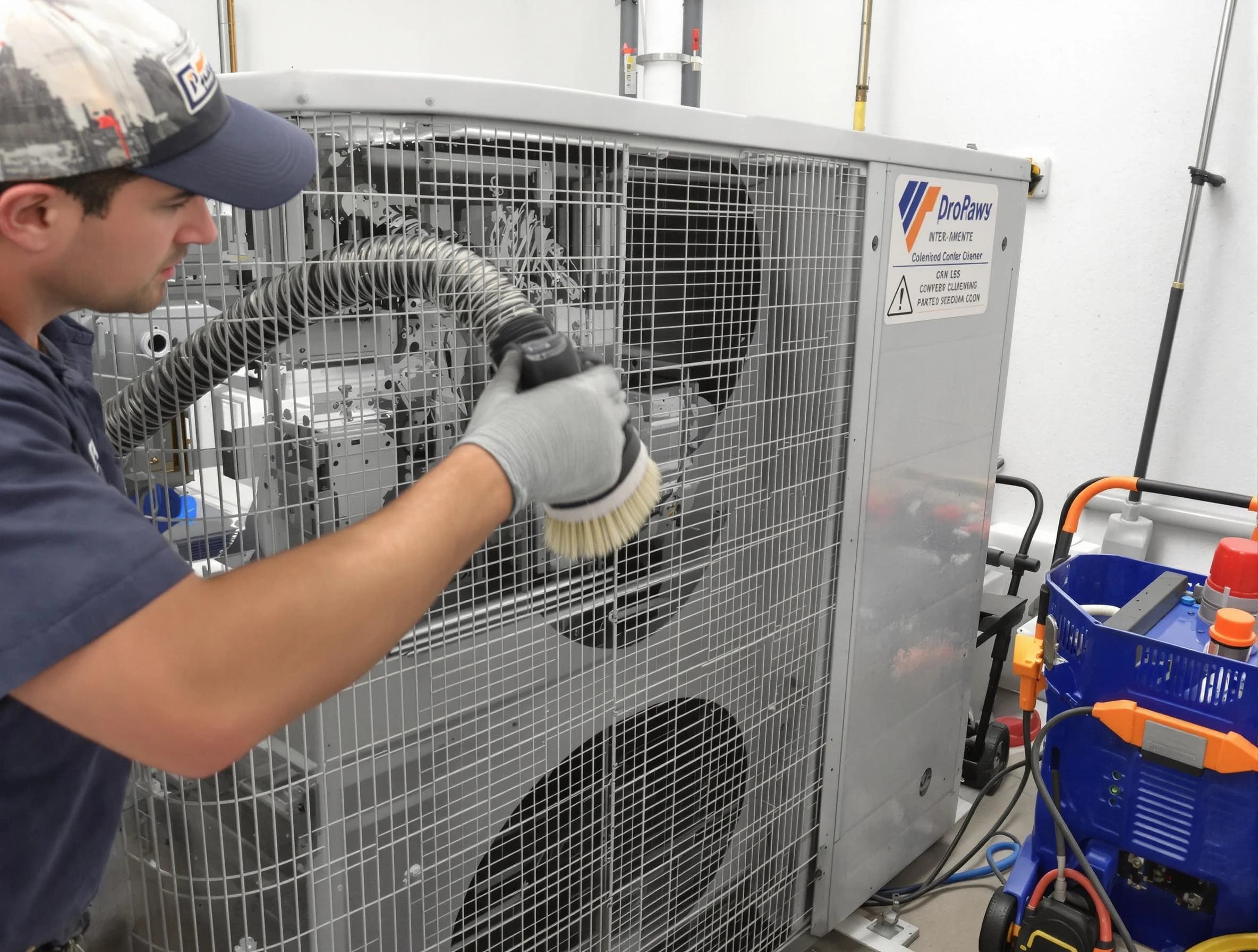 Salt Lake City Air Duct Cleaning specialist performing precision AC coil cleaning for improved system performance in Salt Lake City