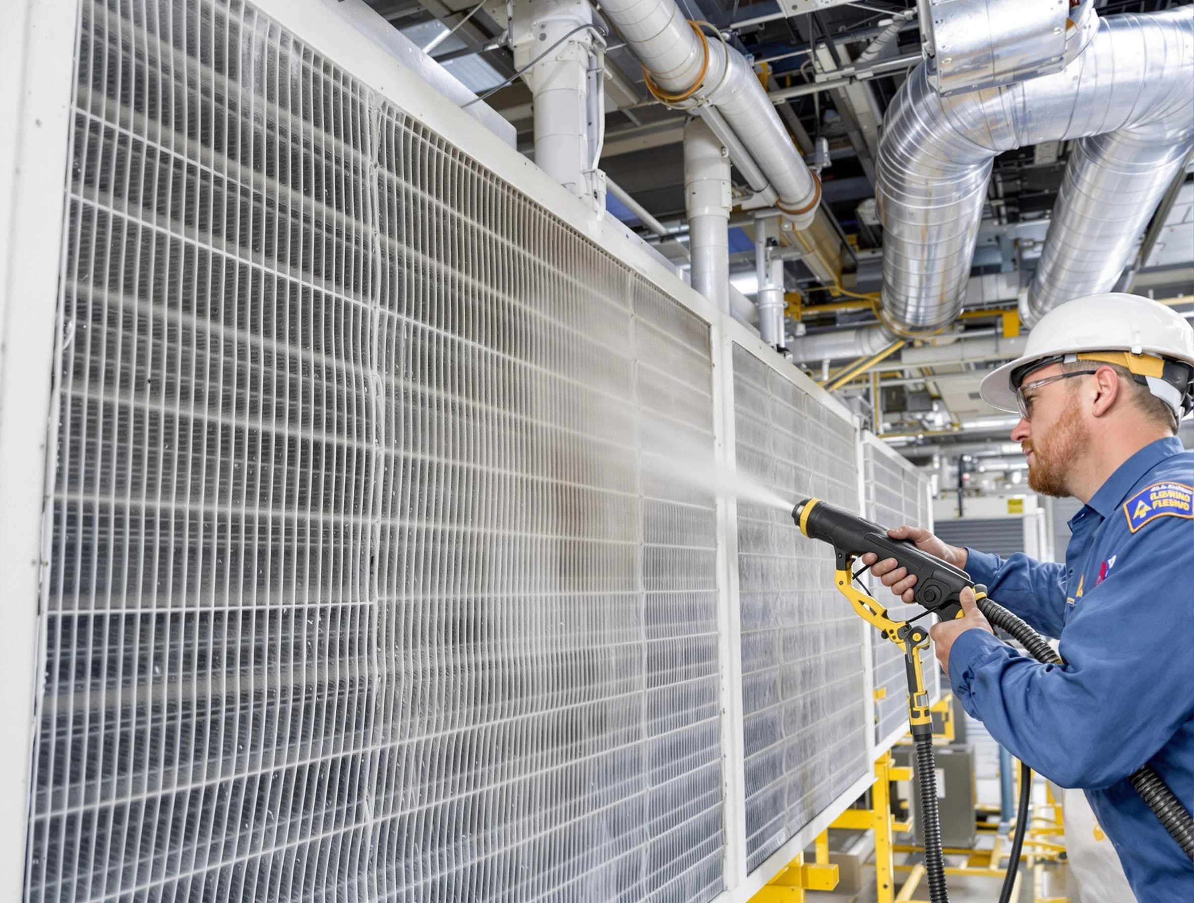 Professional commercial coil cleaning by Salt Lake City Air Duct Cleaning in Salt Lake City