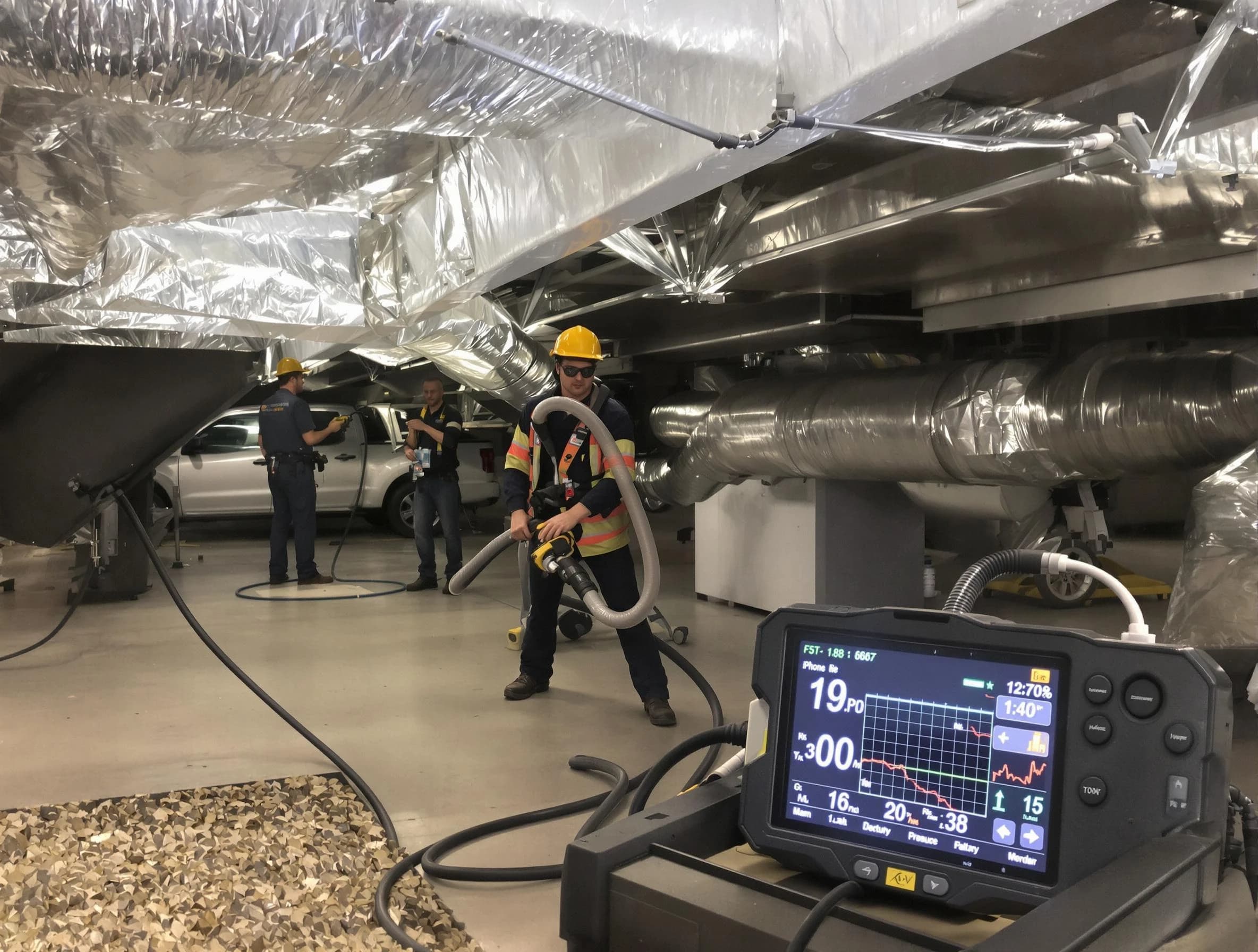 Professional negative pressure duct cleaning by Salt Lake City Air Duct Cleaning in Salt Lake City