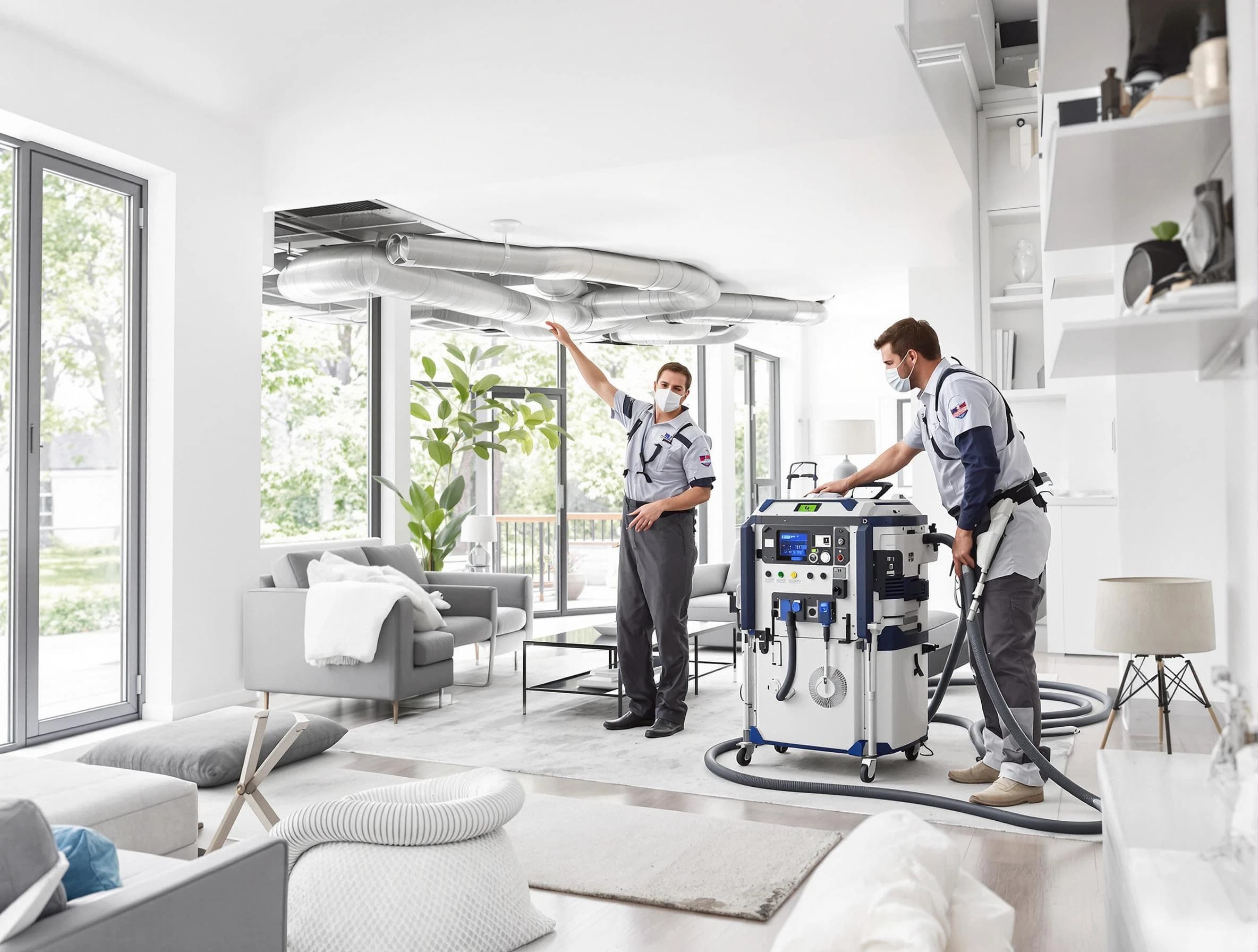 Salt Lake City Air Duct Cleaning professional conducting pure air duct cleaning with state-of-the-art equipment in Salt Lake City